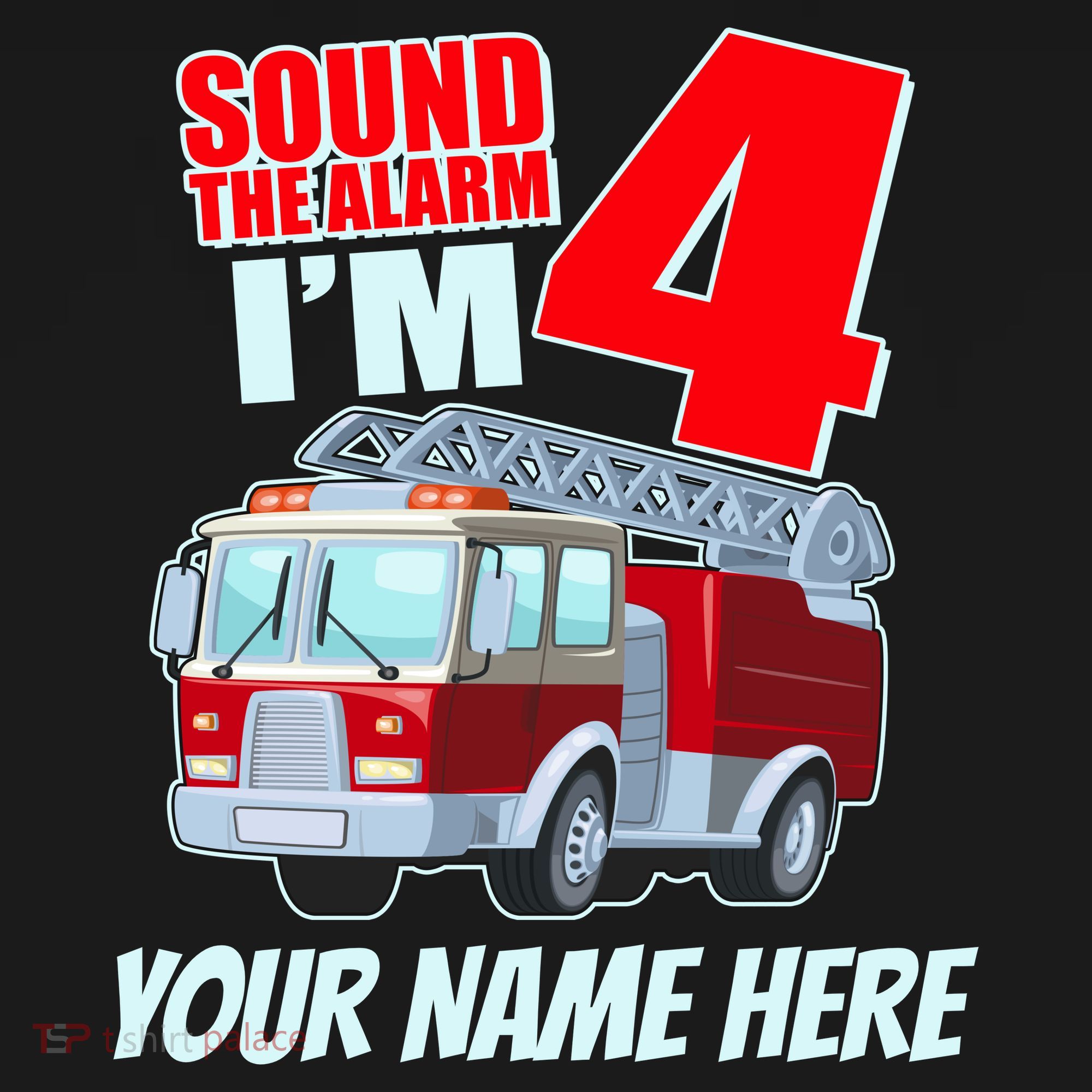 Personalized Custom Name Cute Funny Sound The Alarm I'm 4 Four Ornament