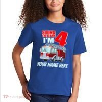 Personalized Custom Name Cute Funny Sound The Alarm I'm 4 Four Kids T-Shirt thumb 2