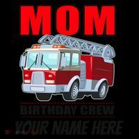 Personalized Custom Name Cute Funny Mom Birthday Crew Firetruck Coffee Mug thumb 5