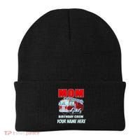 Personalized Custom Name Cute Funny Mom Birthday Crew Firetruck Beanie thumb 0