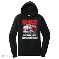 Personalized Custom Name Cute Funny Mom Birthday Crew Firetruck Women's Hoodie thumb 0