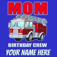 Personalized Custom Name Cute Funny Mom Birthday Crew Firetruck Women's Tank Top thumb 5