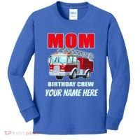 Personalized Custom Name Cute Funny Mom Birthday Crew Firetruck Kids Long Sleeve Shirt thumb 0