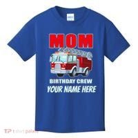 Personalized Custom Name Cute Funny Mom Birthday Crew Firetruck Kids T-Shirt thumb 0