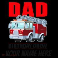 Personalized Custom Name Dad Funny Birthday Crew Firetruck Coffee Mug thumb 5