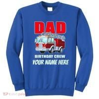 Personalized Custom Name Dad Funny Birthday Crew Firetruck Sweatshirt thumb 0