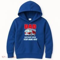 Personalized Custom Name Dad Funny Birthday Crew Firetruck Kids Hoodie thumb 0