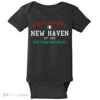 Pizza Capital Of The World New Haven Connecticut Baby Bodysuit thumb 0