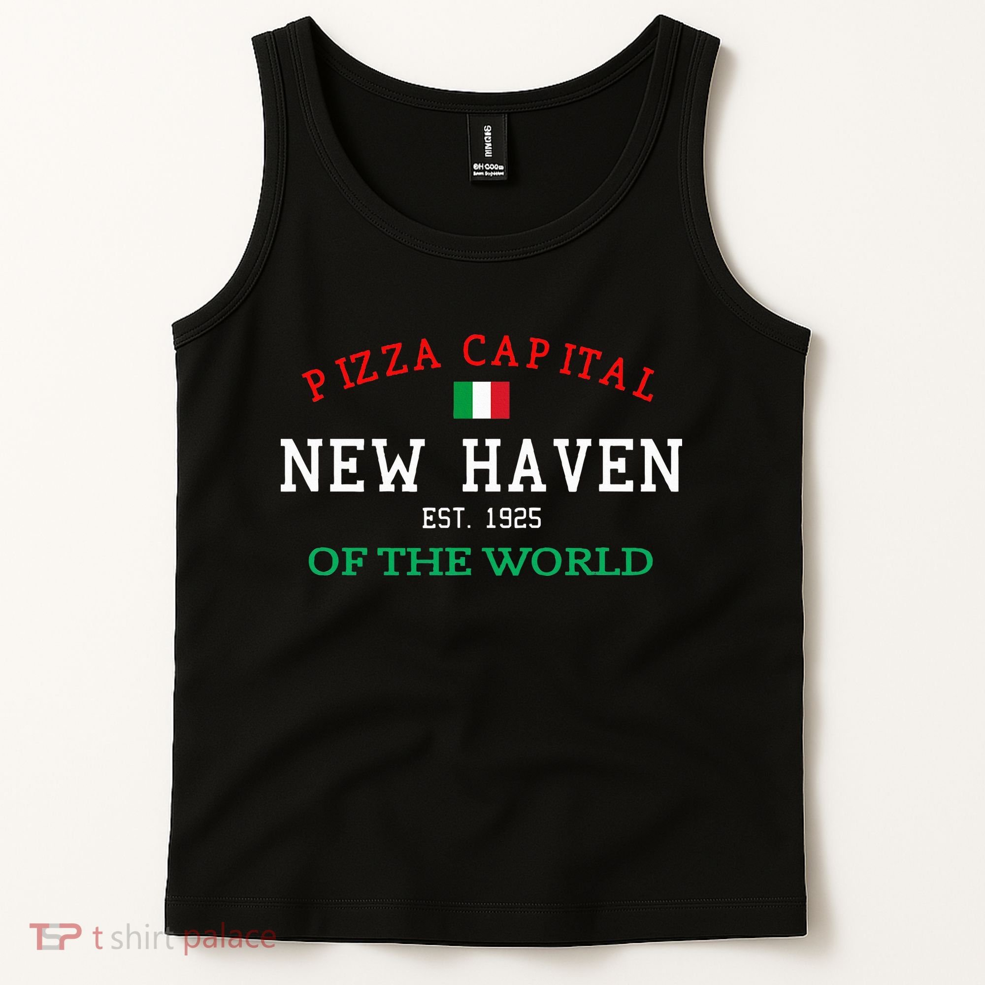 Pizza Capital Of The World New Haven Connecticut Tank Top