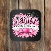Pink Class Of 2026 Senior Graduate Coaster thumb 0