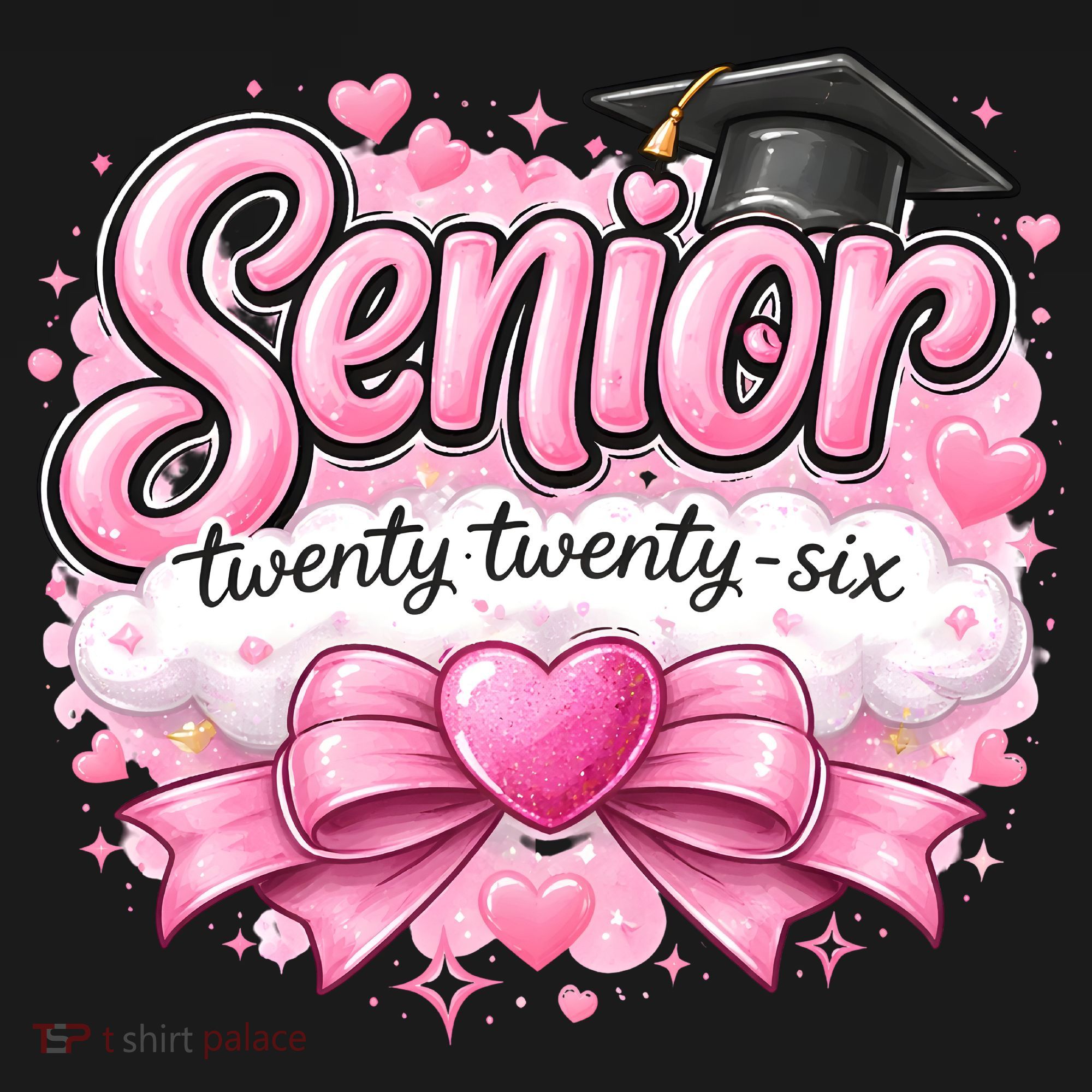 Pink Class Of 2026 Senior Graduate Toddler Hoodie