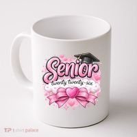 Pink Class Of 2026 Senior Graduate Coffee Mug thumb 0