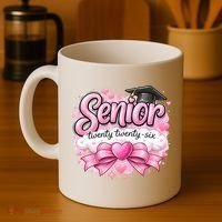 Pink Class Of 2026 Senior Graduate Coffee Mug thumb 4