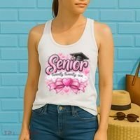 Pink Class Of 2026 Senior Graduate Women's Tank Top thumb 2