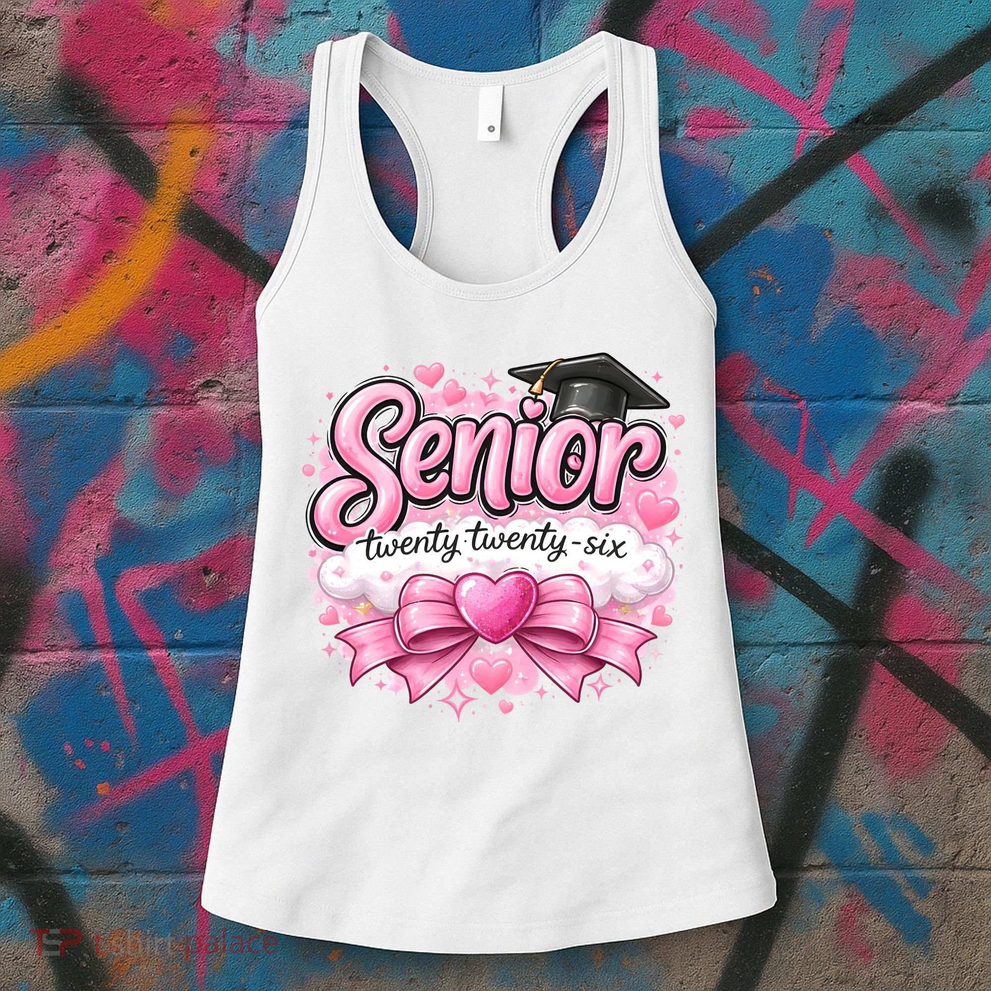 Pink Class Of 2026 Senior Graduate Women's Tank Top