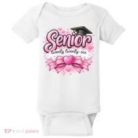 Pink Class Of 2026 Senior Graduate Baby Bodysuit thumb 0