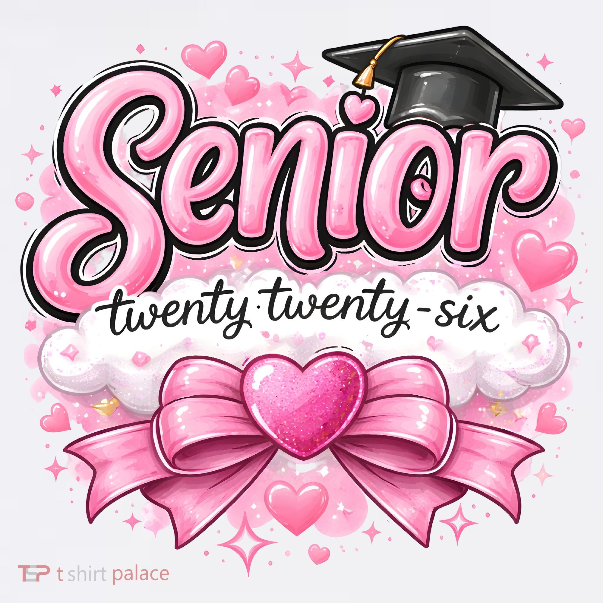 Pink Class Of 2026 Senior Graduate Baby Bodysuit