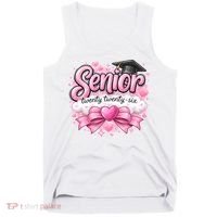 Pink Class Of 2026 Senior Graduate Tank Top thumb 0