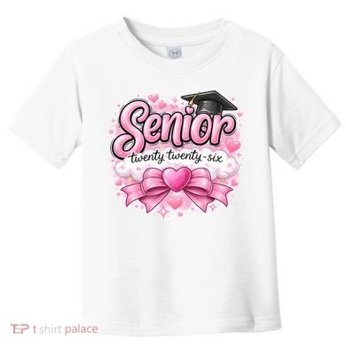 Pink Class Of 2026 Senior Graduate Toddler T-Shirt