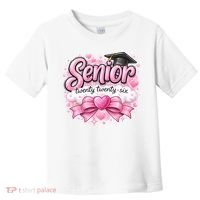Pink Class Of 2026 Senior Graduate Toddler T-Shirt thumb 0