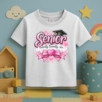 Pink Class Of 2026 Senior Graduate Toddler T-Shirt thumb 3