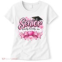 Pink Class Of 2026 Senior Graduate Women's T-Shirt thumb 0