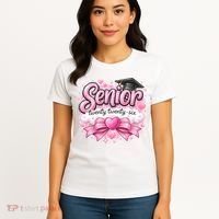 Pink Class Of 2026 Senior Graduate Women's T-Shirt thumb 4