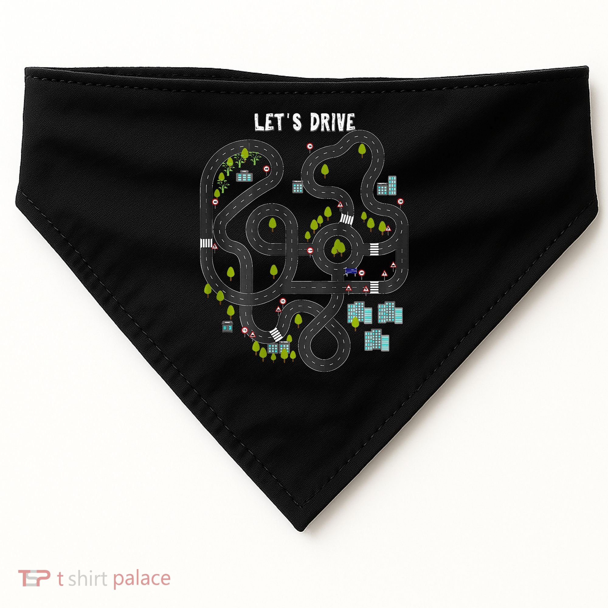Play Cars On Daddys Back Gift For Dad Massage USA-Made Doggie Bandana