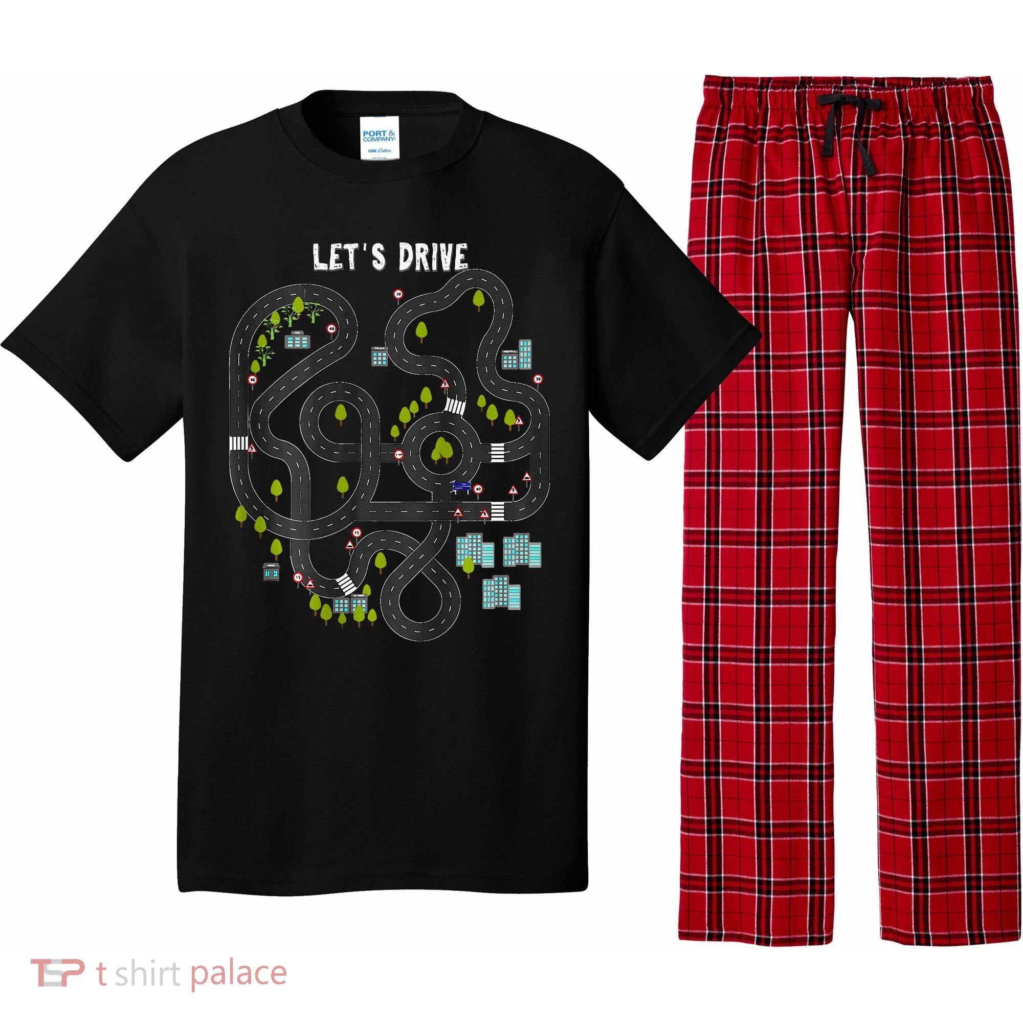 Play Cars On Daddys Back Gift For Dad Massage Pajama Set