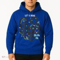 Play Cars On Daddys Back Gift For Dad Massage Hoodie thumb 2