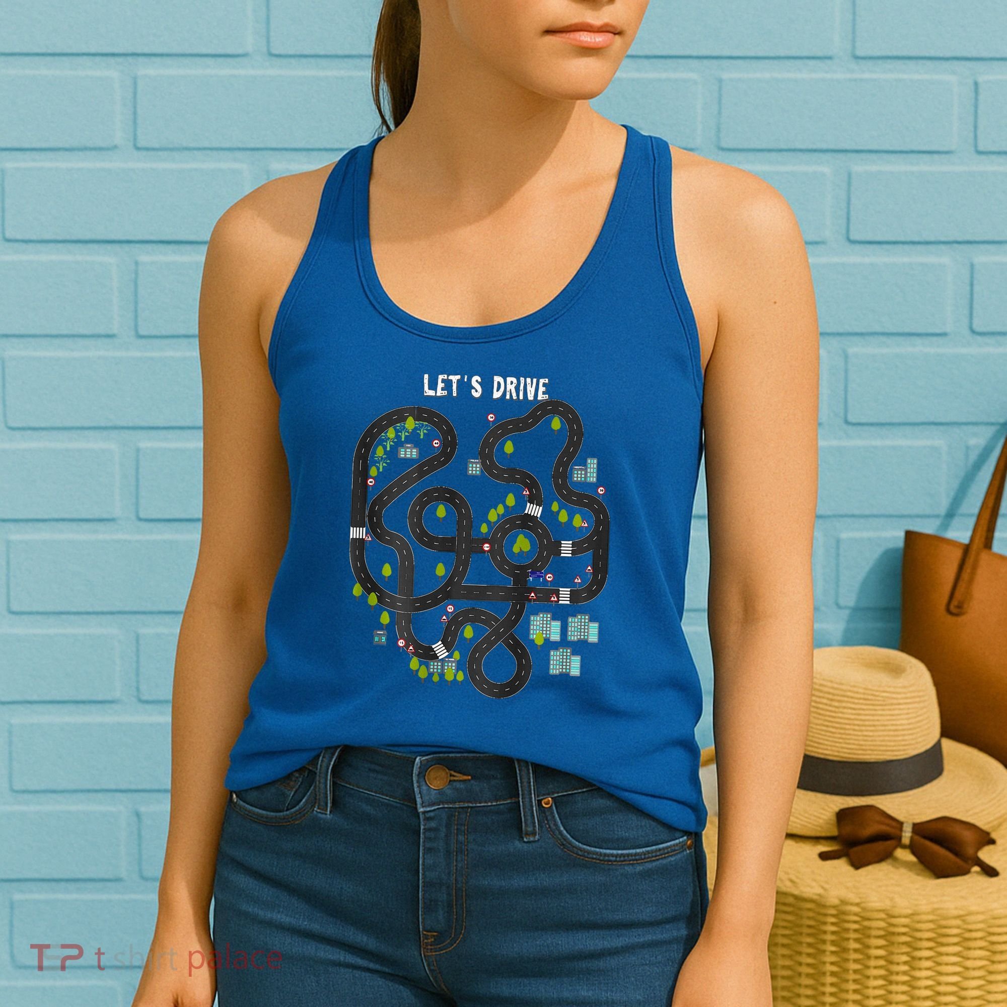 Play Cars On Daddys Back Gift For Dad Massage Women's Tank Top
