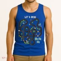 Play Cars On Daddys Back Gift For Dad Massage Tank Top thumb 3