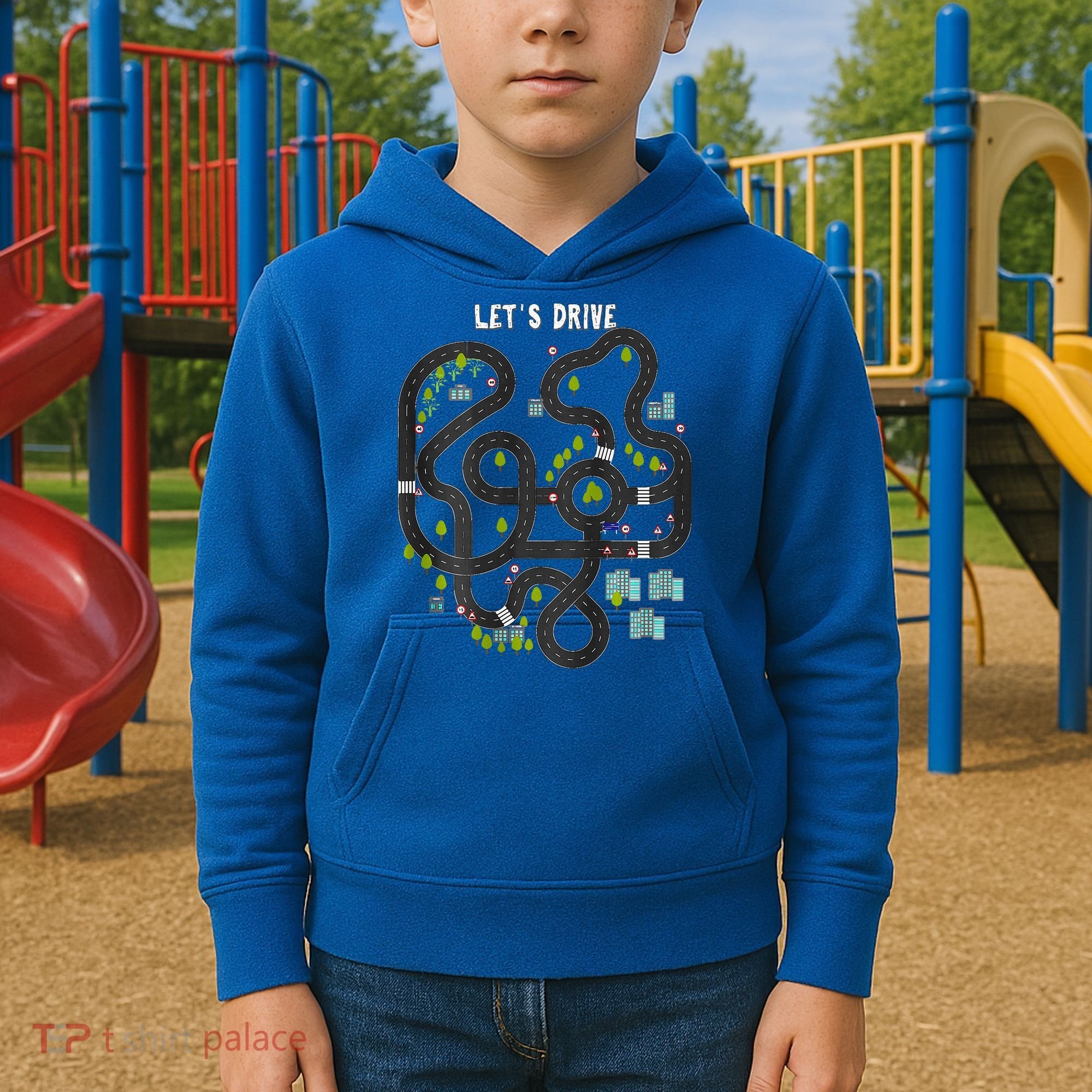Play Cars On Daddys Back Gift For Dad Massage Kids Hoodie