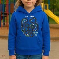 Play Cars On Daddys Back Gift For Dad Massage Kids Hoodie thumb 3
