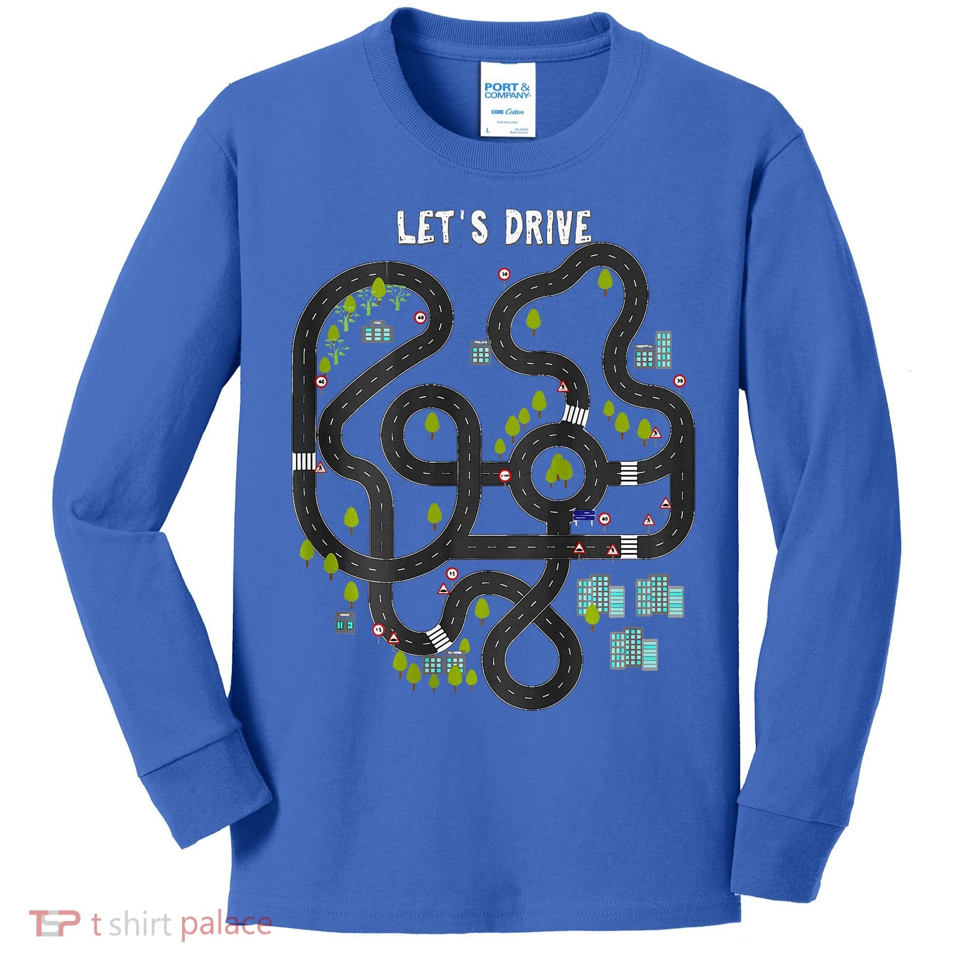 Play Cars On Daddys Back Gift For Dad Massage Kids Long Sleeve Shirt