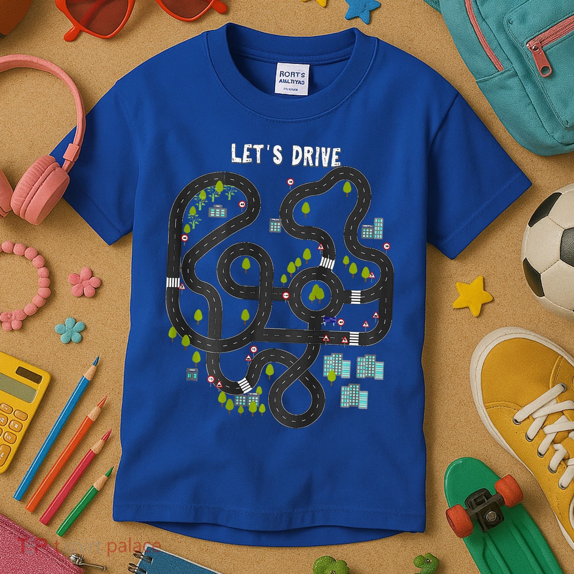 Play Cars On Daddys Back Gift For Dad Massage Kids T-Shirt