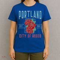 Portland City Of Roses Oregon Pdx T-Shirt thumb 4