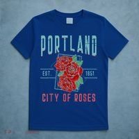 Portland City Of Roses Oregon Pdx T-Shirt thumb 5