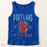 Portland City Of Roses Oregon Pdx Tank Top thumb 2
