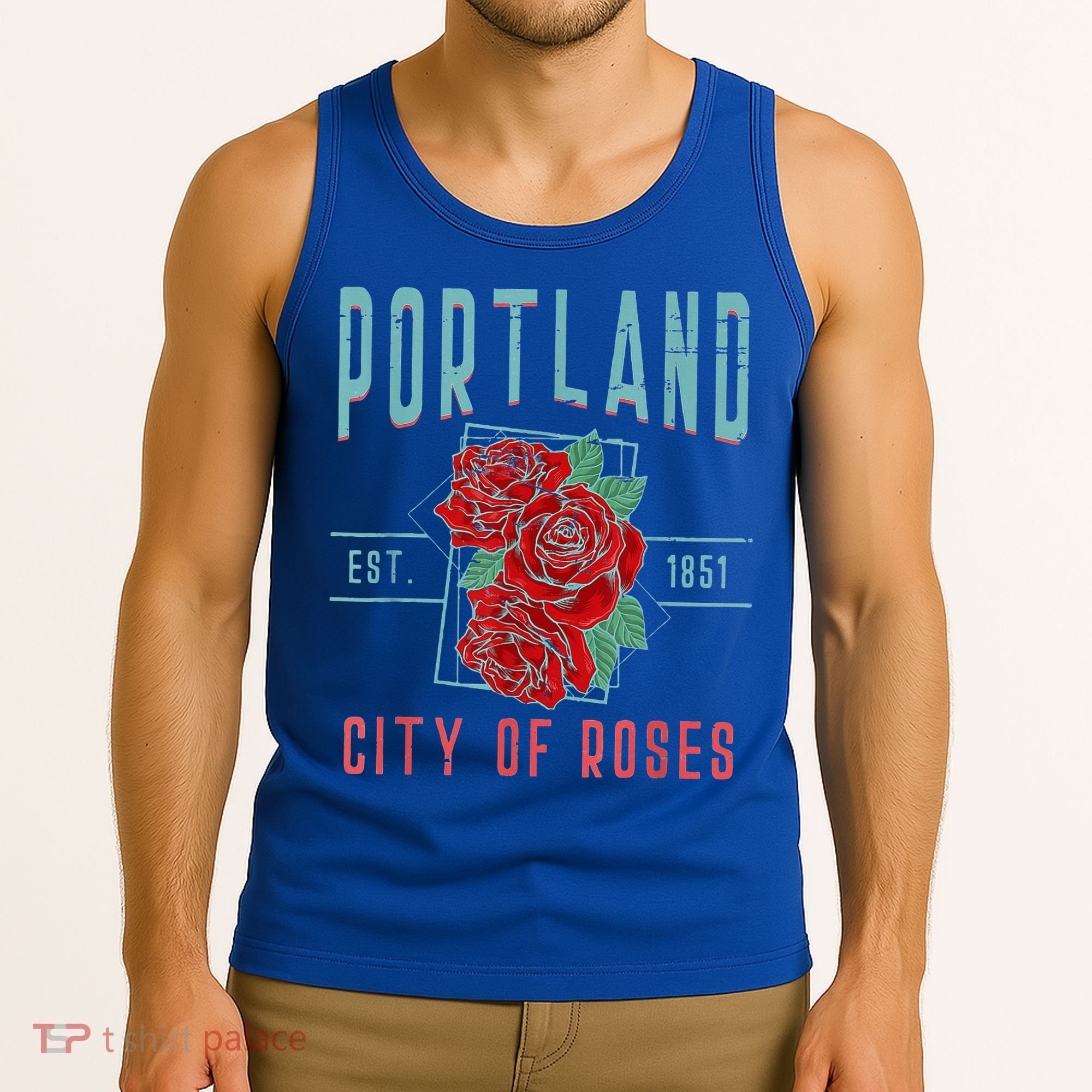 Portland City Of Roses Oregon Pdx Tank Top