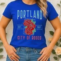 Portland City Of Roses Oregon Pdx Women's T-Shirt thumb 2