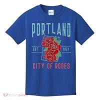 Portland City Of Roses Oregon Pdx Kids T-Shirt thumb 0