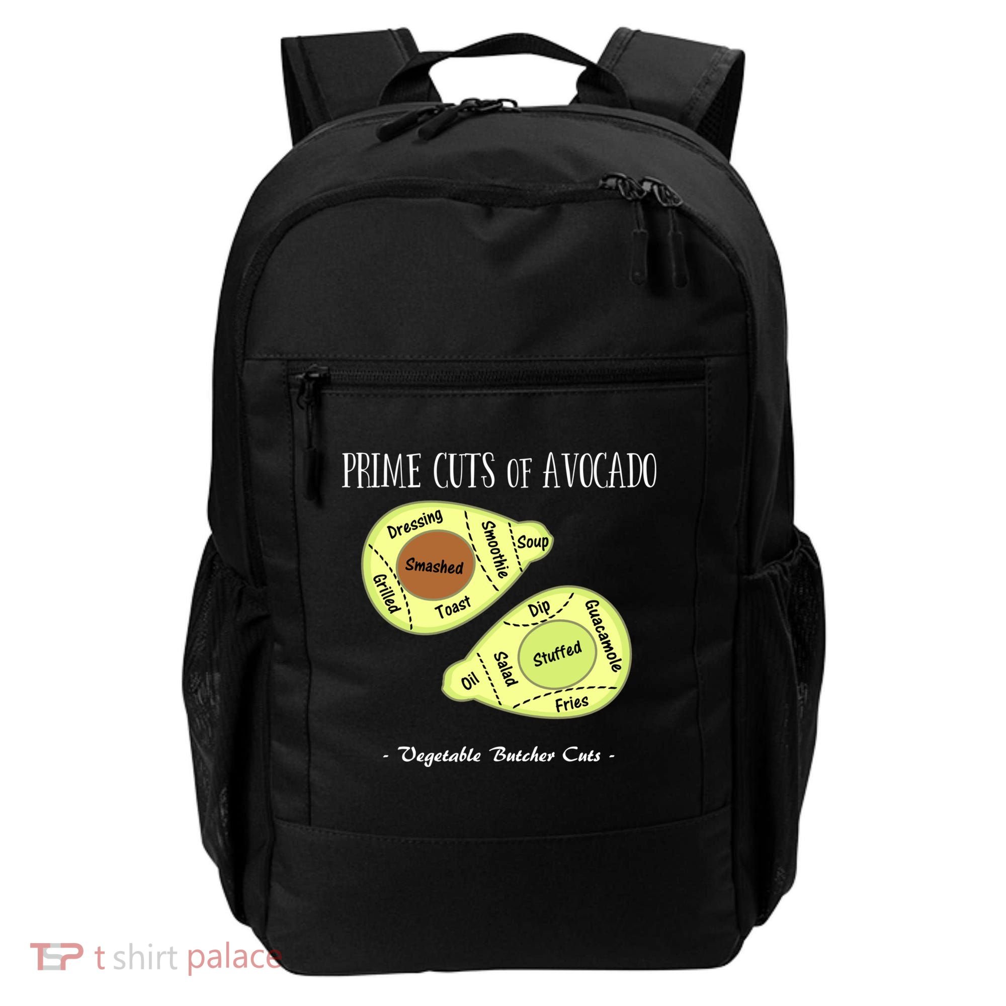 Prime Cuts Of Avocado Butcher Cuts Vegetarian Vegan Cool Gift Backpack