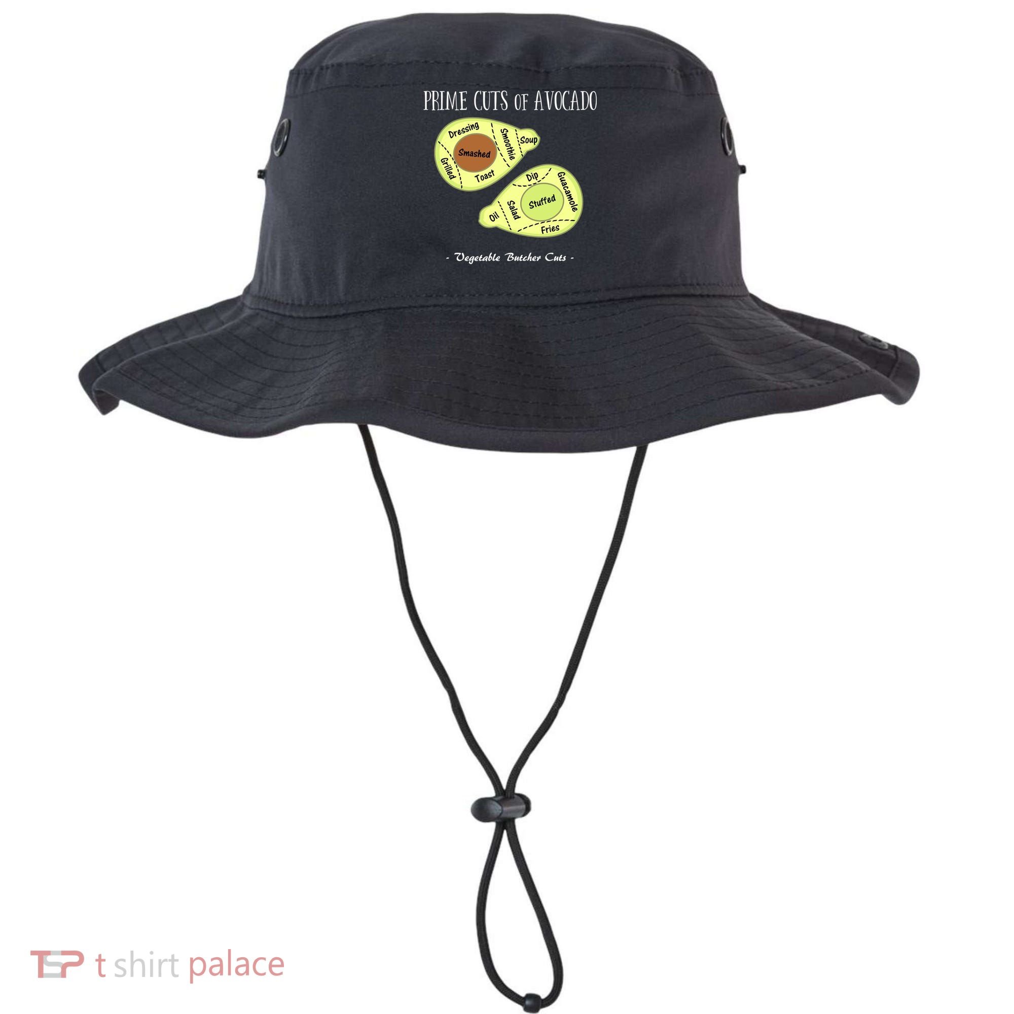Prime Cuts Of Avocado Butcher Cuts Vegetarian Vegan Cool Gift Bucket Hat