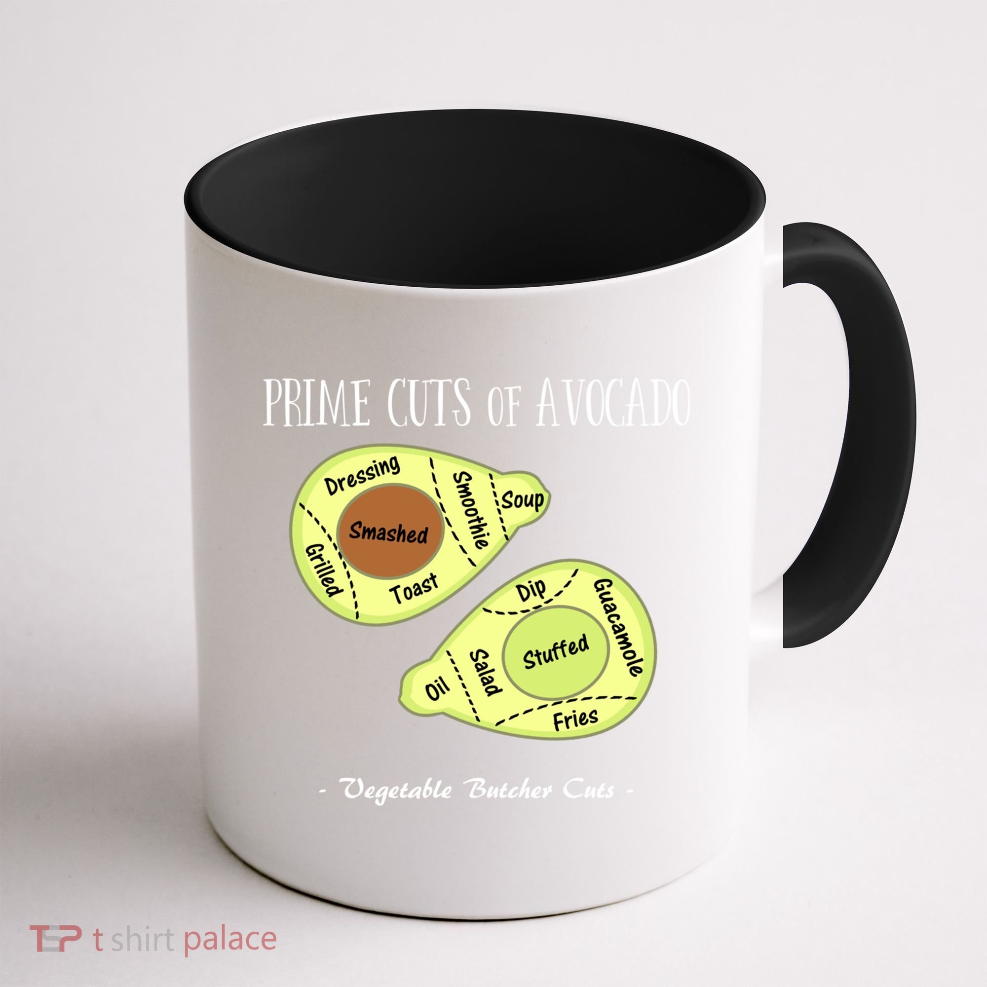 Prime Cuts Of Avocado Butcher Cuts Vegetarian Vegan Cool Gift Coffee Mug