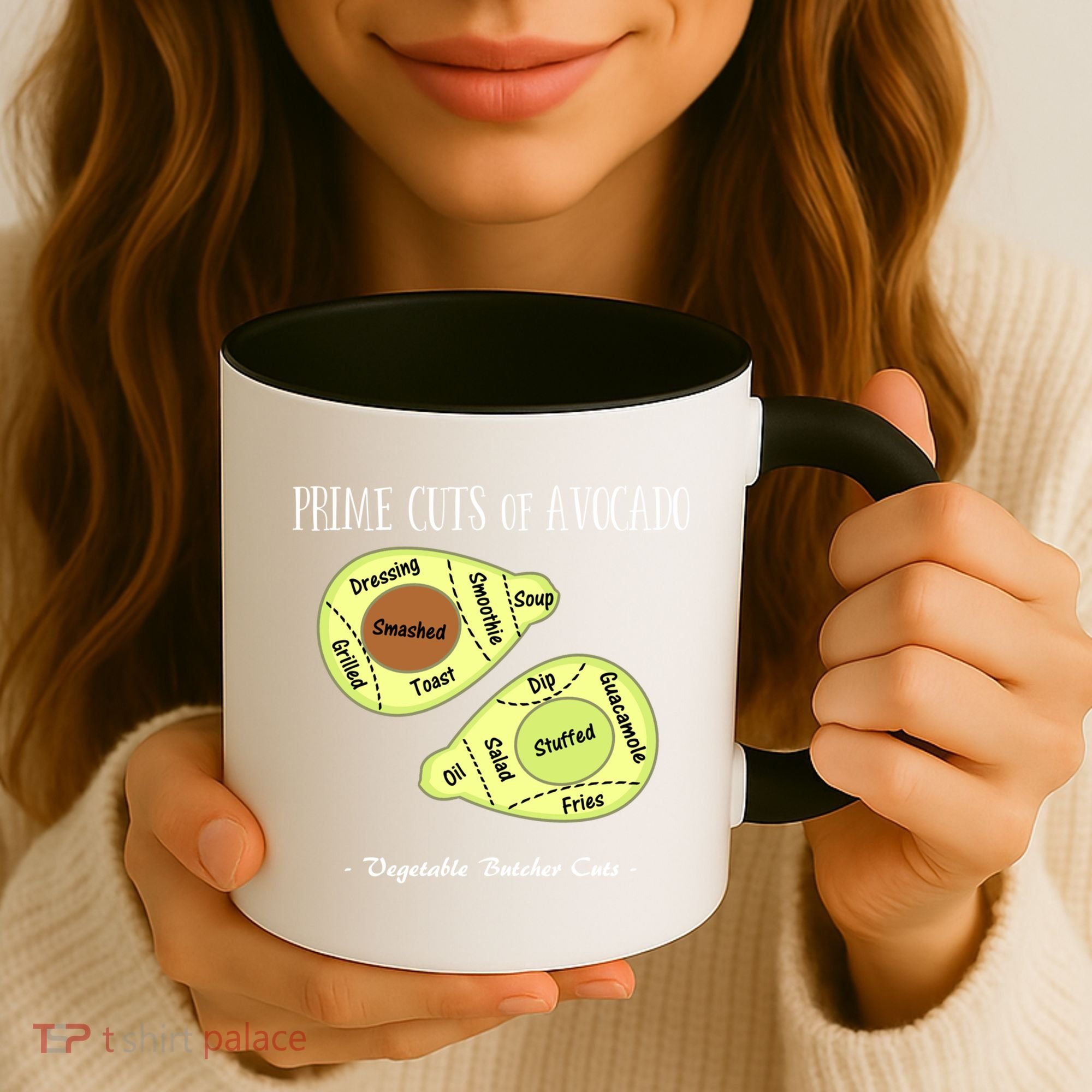 Prime Cuts Of Avocado Butcher Cuts Vegetarian Vegan Cool Gift Coffee Mug