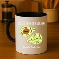 Prime Cuts Of Avocado Butcher Cuts Vegetarian Vegan Cool Gift Coffee Mug thumb 4