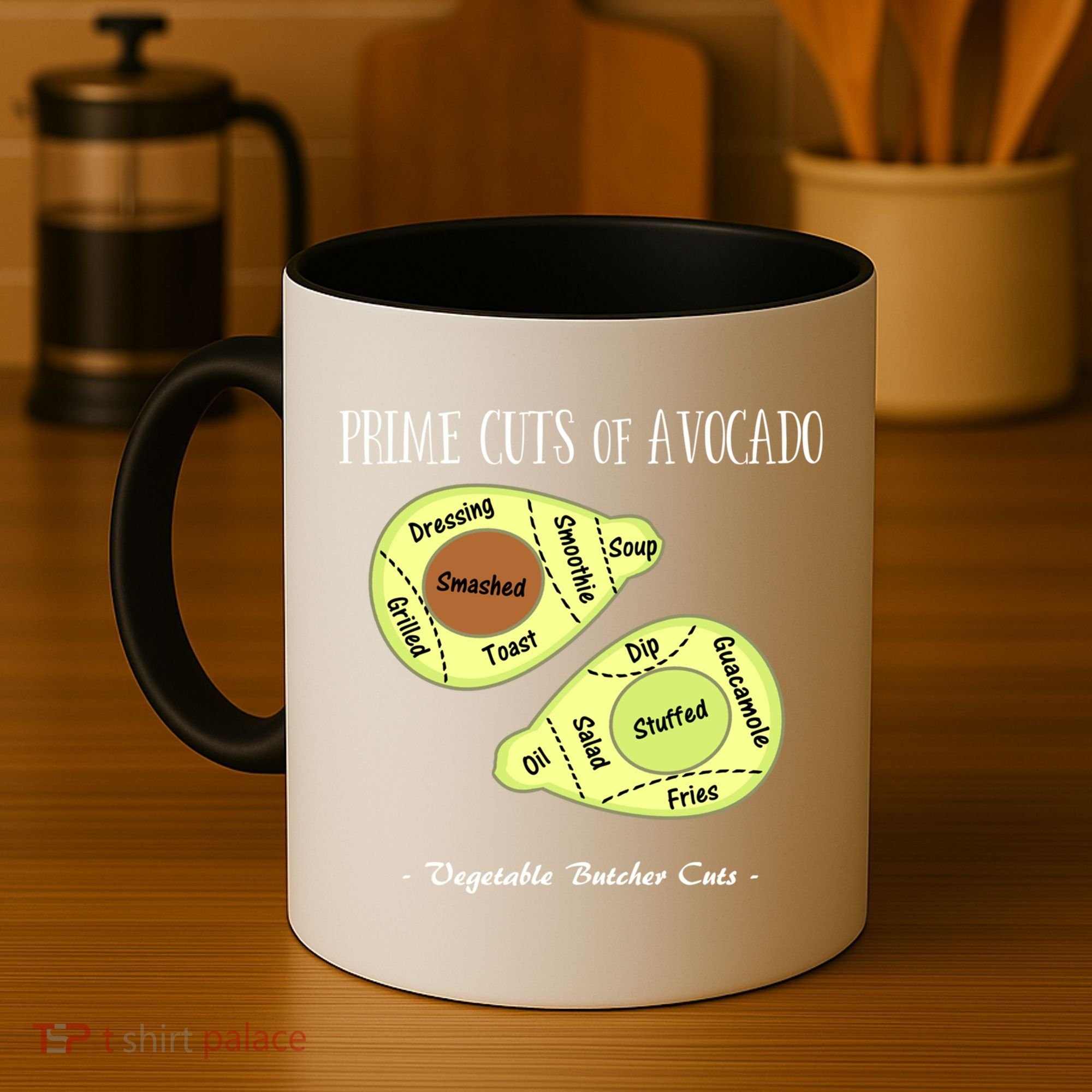 Prime Cuts Of Avocado Butcher Cuts Vegetarian Vegan Cool Gift Coffee Mug