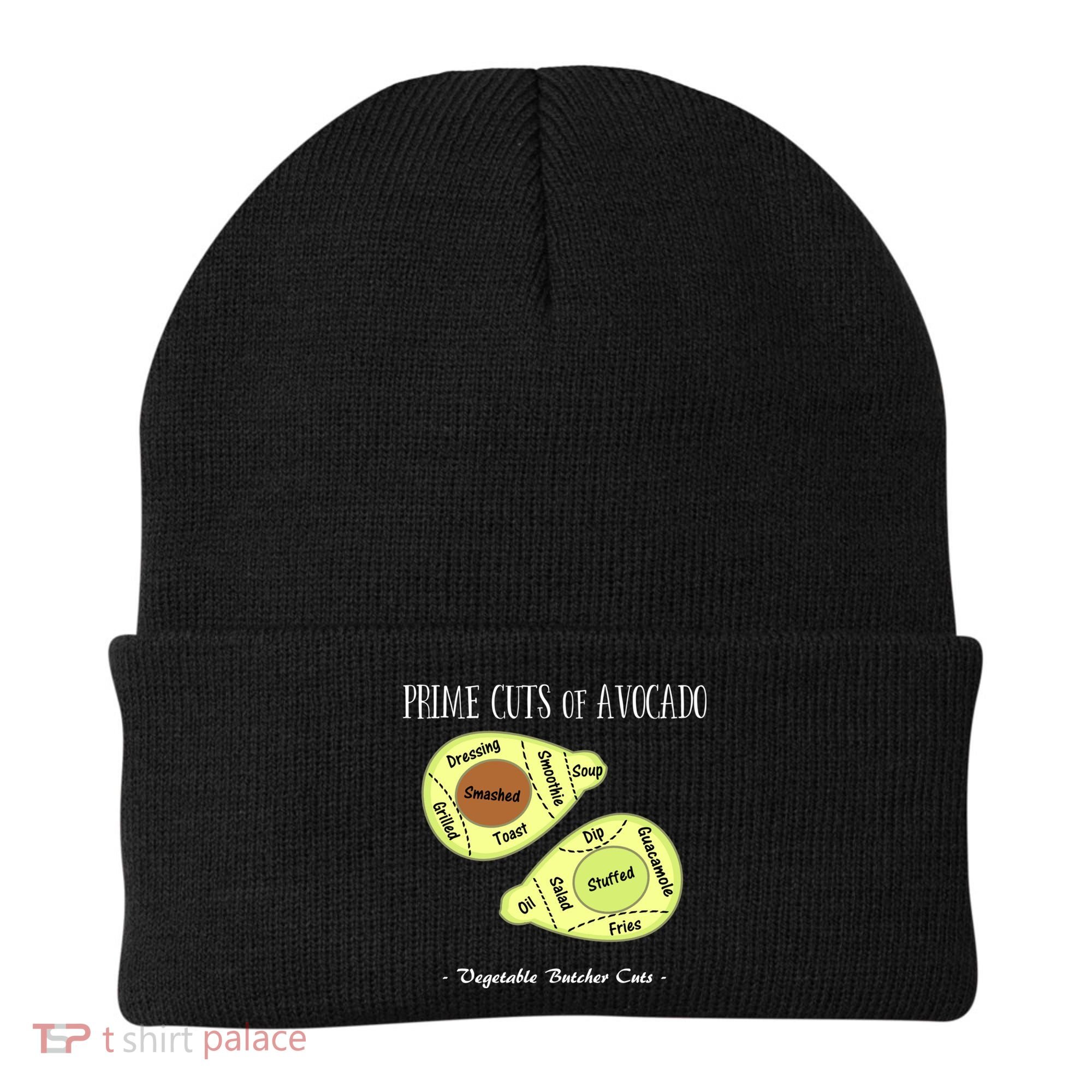 Prime Cuts Of Avocado Butcher Cuts Vegetarian Vegan Cool Gift Beanie
