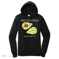 Prime Cuts Of Avocado Butcher Cuts Vegetarian Vegan Cool Gift Women's Hoodie thumb 0